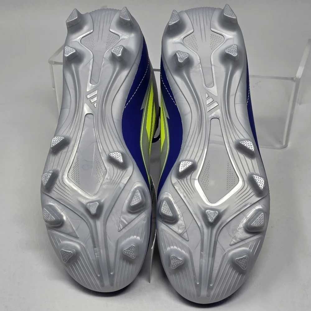 Adidas F50 Club FG/MG J Messi Soccer Cleats Silver Blue  IH0926 Youth Size 3 New
